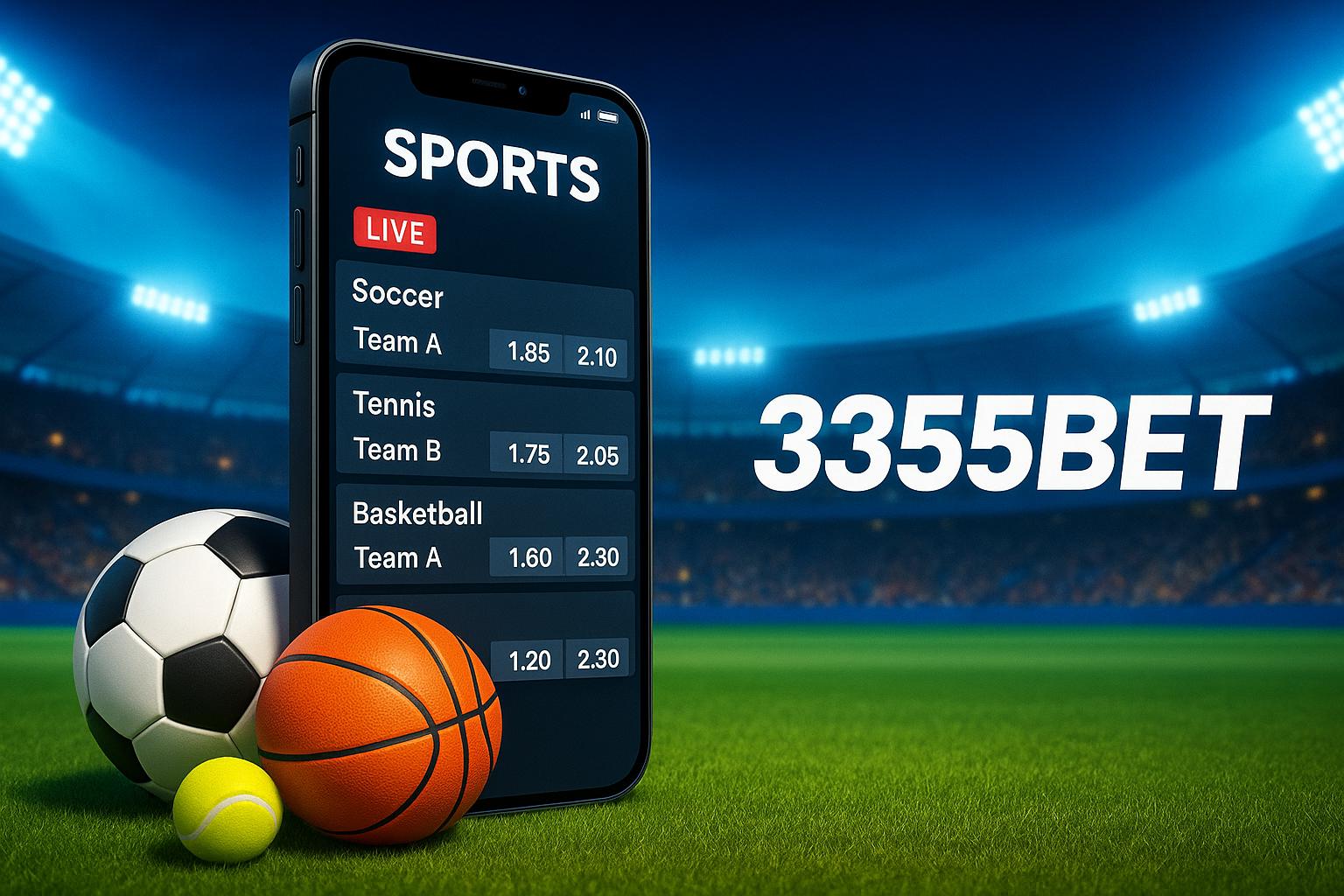 Apostas esportivas no cassino online 3355BET